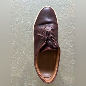 Boss Maroon Leather Sneakers Size 41